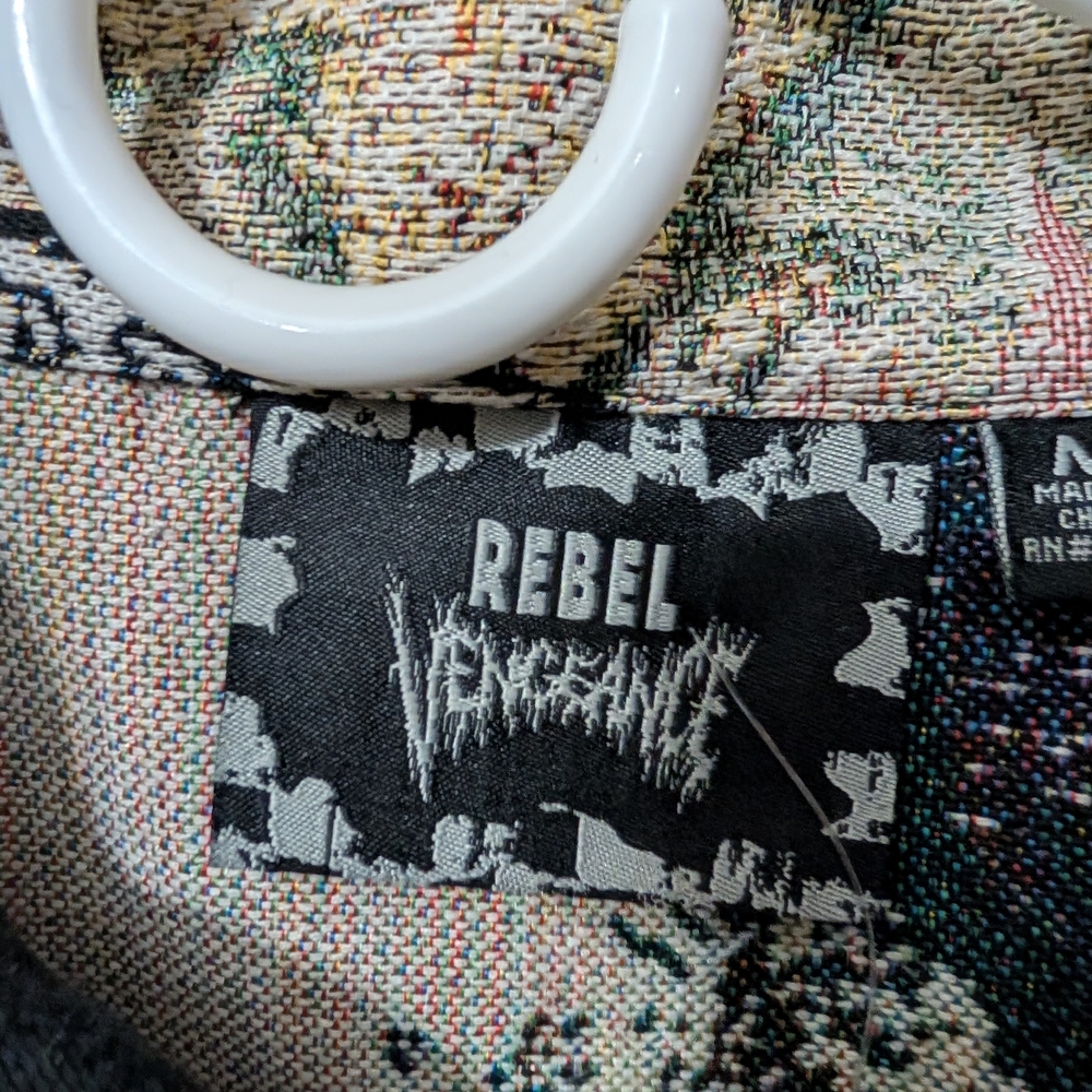 Rebels Multicolor Graphic Jacket NWT - image 5